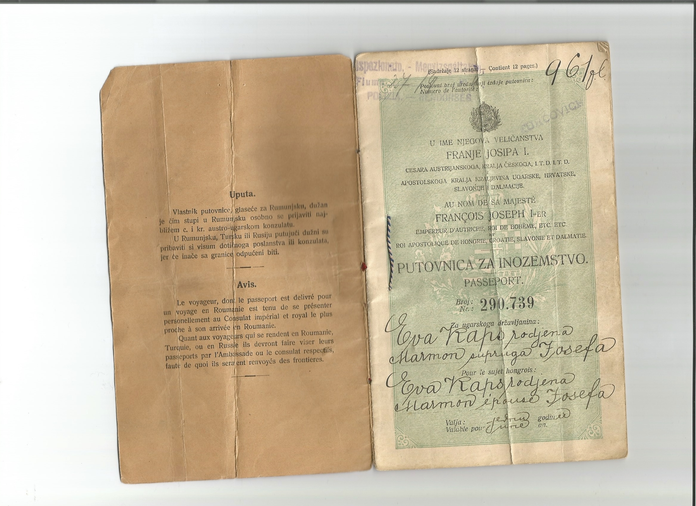 Eva Kapsz Passport