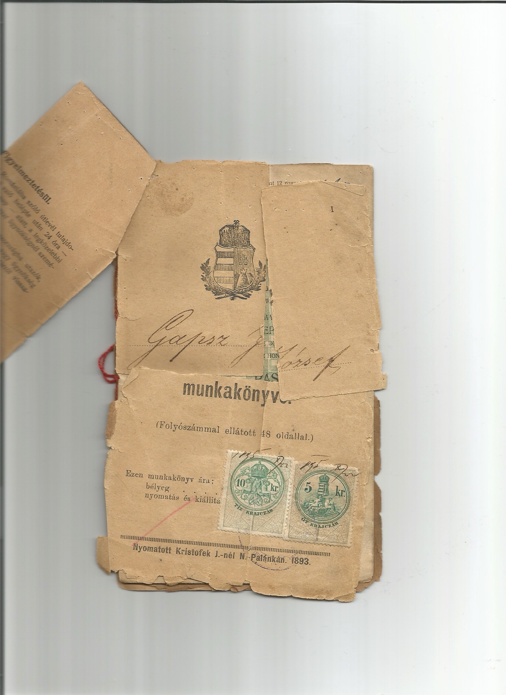 József Kapsz Passport 
